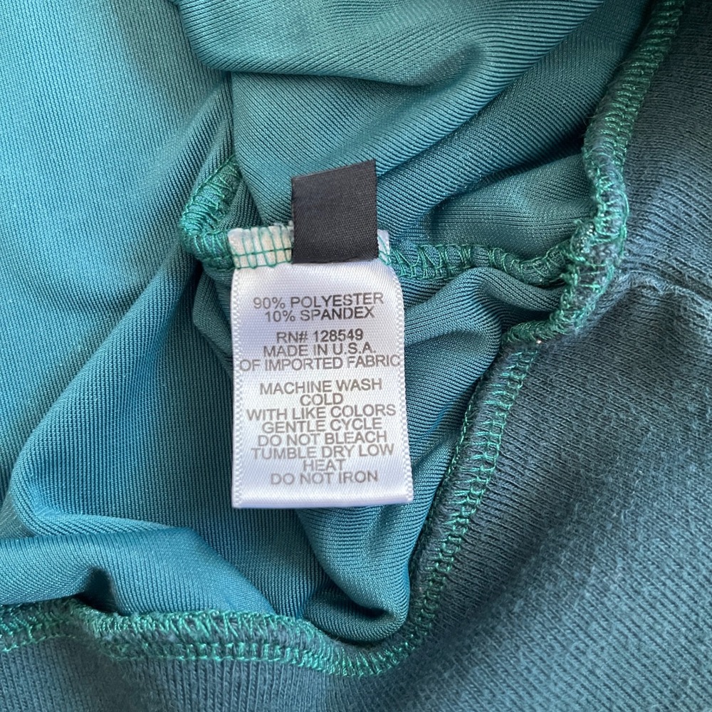 Aviator Nation Relaxed Velvet 5 Stripe Rainbow Sweatshirt Women XL Green $230 - Picture 13 of 13